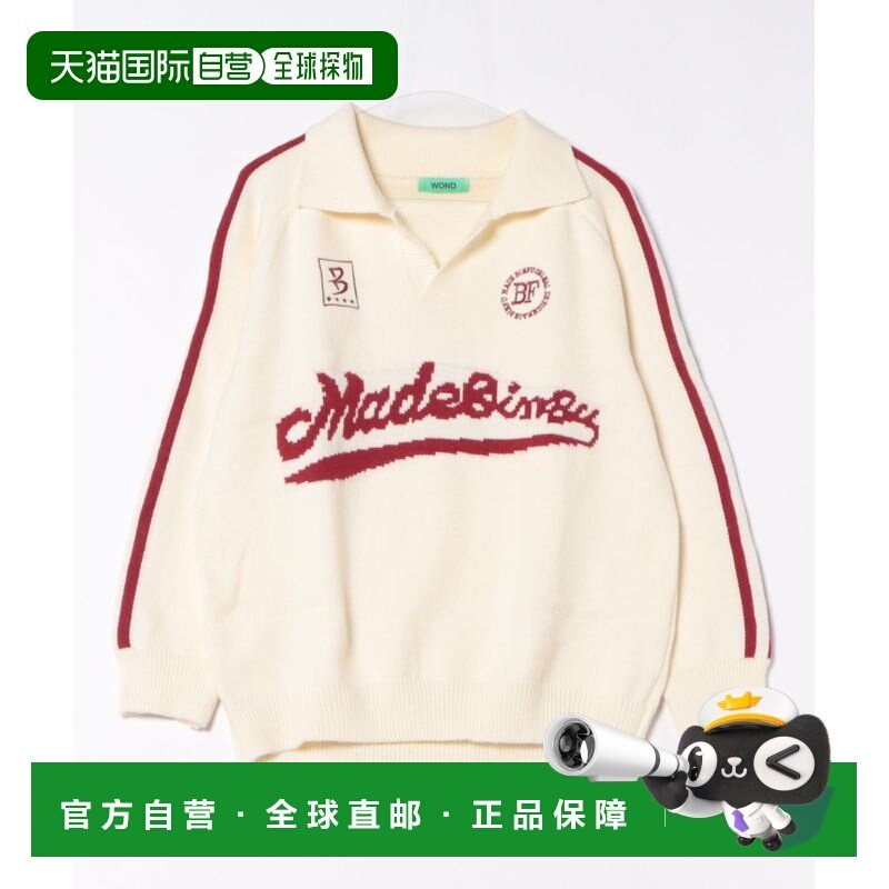 日本直邮WOND 女士宽松游戏风针织POLO衫  WD25WN11L0001