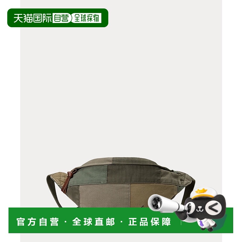 1h可退 日本直邮Polo Ralph Lauren男装拼接棉质腰包 调节扣带 si
