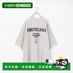 1h可退 日本直邮AMERICANA 女装 宽版剪裁反织卫衣 BRF-802A-2