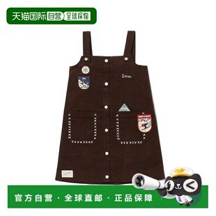 1h可退 日本直邮sea new york 儿童 宽松刺绣徽章连身裙 2025秋冬