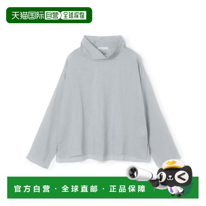 日本直邮丝绸人造棉布 高领套头衫 64 蓝色系