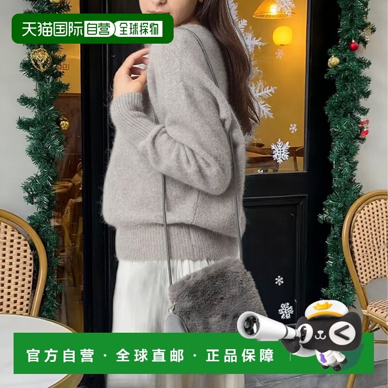 1h可退 日本直邮green label relaxing 毛绒单肩包 心形挂饰款