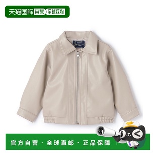 日本直邮petit 简约设计金属拉链 main 仿皮夹克 965 儿童 1h可退