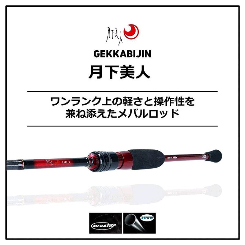 日本直邮daiwa 月下美人 83M-T・N旋转2根石斑鱼竿直柄路亚竿钓竿