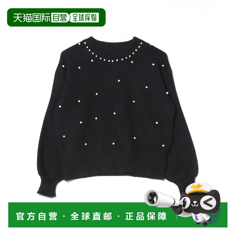 1h可退 日本直邮tocco closet 女装 镶钻领口珍珠装饰针织上衣 28