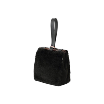 日本直邮日潮 SouSou仿毛小手提包6924314牛皮单肩包