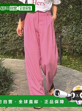 日本直邮KOBE LETTUCE 亚麻质感塔克长裤[M4154] KO5653EW030228