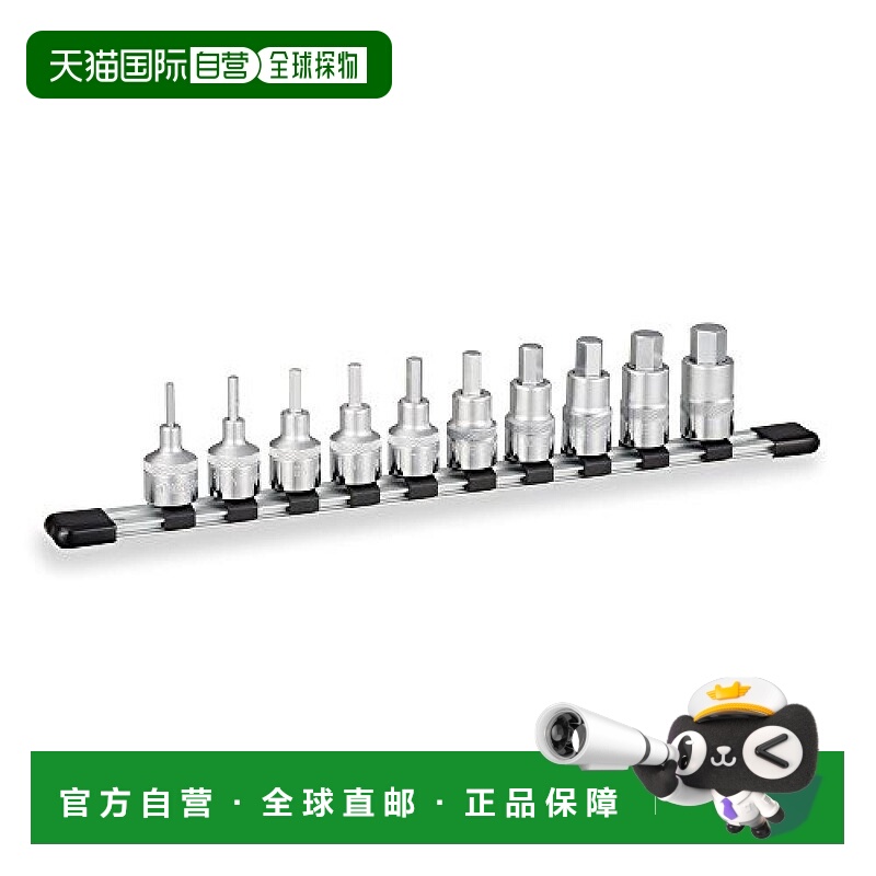 【日本直邮】TONE电钻适配器六角插座12.7mm1/2英寸10件套 HHB410