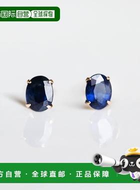 1h可退 日本直邮cui-cui镶嵌K10YG黄金耳钉简约百搭778238cuicui