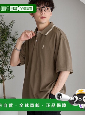 1h可退 日本直邮U.S. POLO ASSN. 鹿仔纹刺绣宽松男女同款半袖Pol