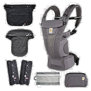 【日本直邮】Ergobaby OMNI breeze 石墨灰 新生儿 背带