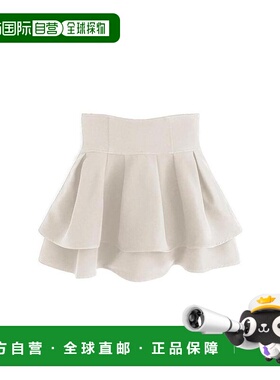 日本直邮日潮 GRL 紫罗兰内衬喇叭迷你裙半身裙A字裙裙子 GM772