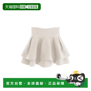 日本直邮日潮 GRL 紫罗兰内衬喇叭迷你裙半身裙A字裙裙子 GM772