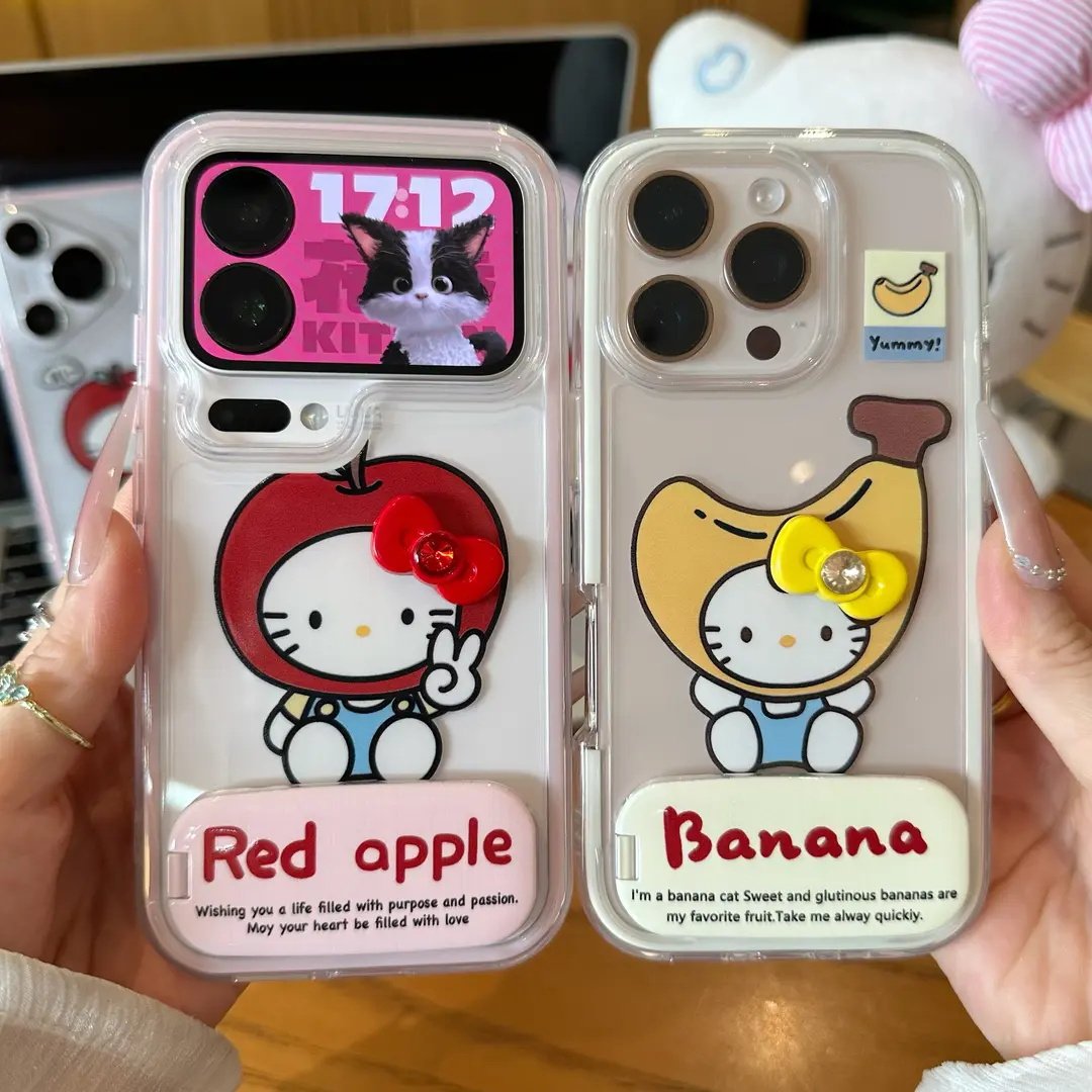 苹果头猫咪适用苹果17手机壳iPhone16/15PLUS透明华为PURA80可爱NOVA15情侣MATE60PRO防摔VIVOS50小米OPPOK90