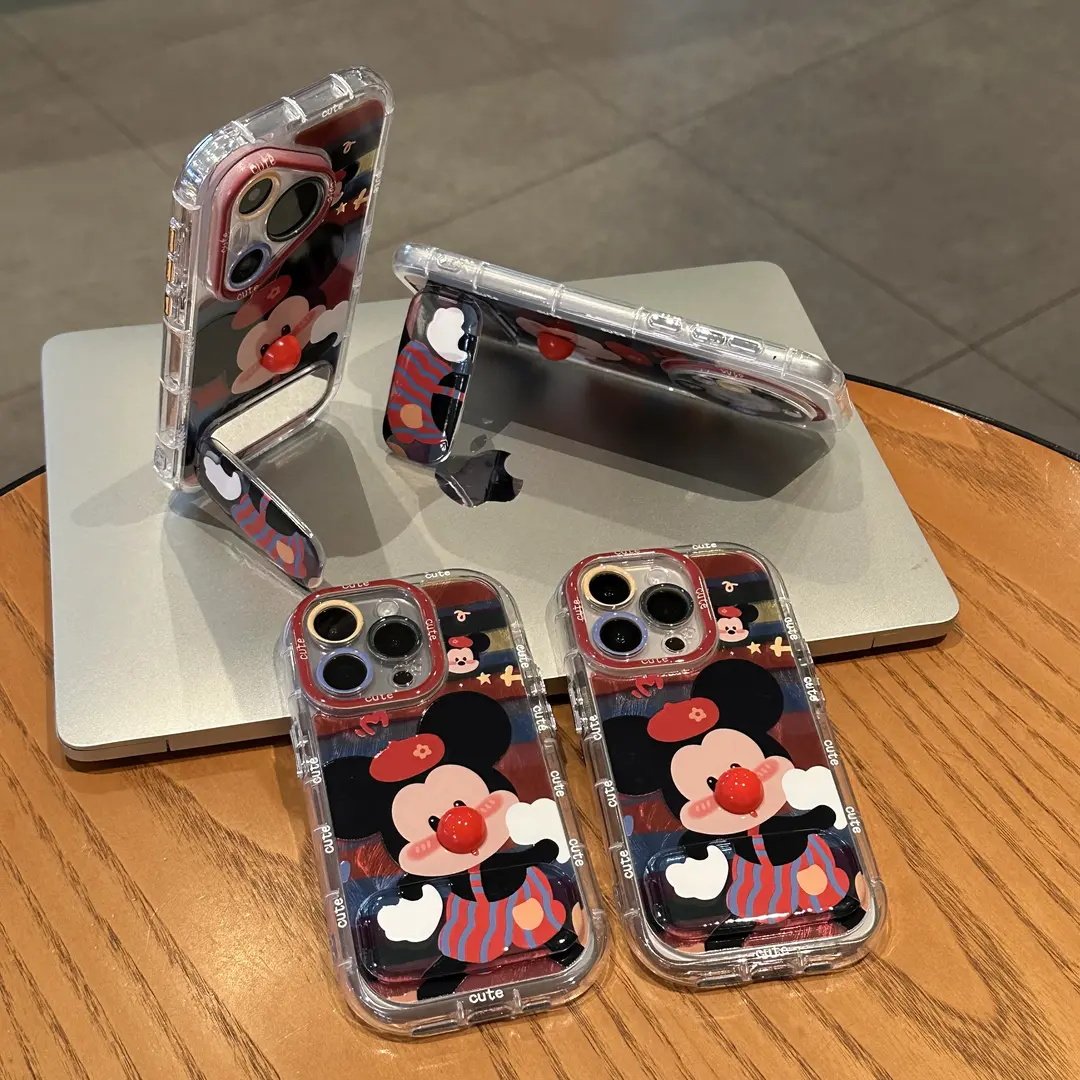 红鼻子米奇支架适用苹果手机壳