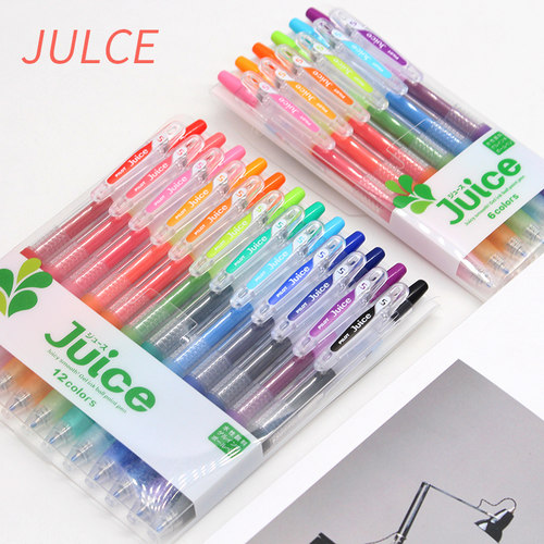 日本百乐果汁笔juice按动彩色