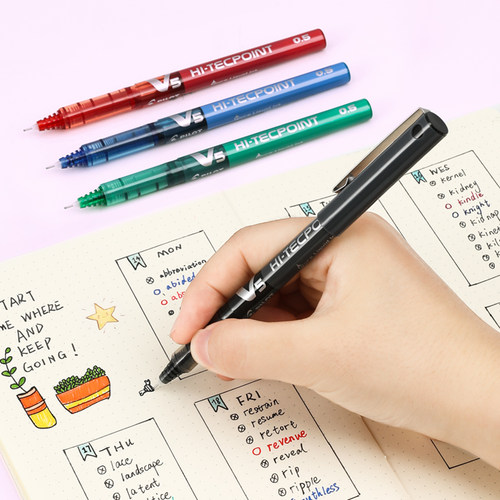 百乐0.5mm学生考试水笔中性笔