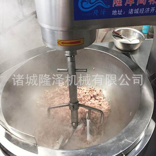 商用全自动炒菜机 大型牛肉酱行星搅拌炒锅 燃气行星搅拌炒菜机