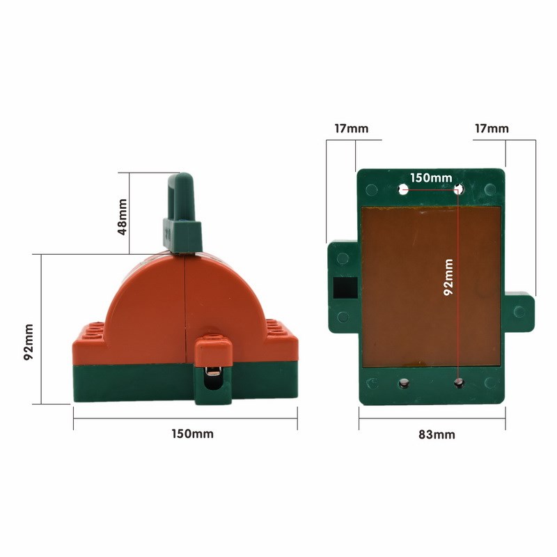 63A 闸刀开关家用380v 倒顺开关小型 10平方双向双投闸刀开关包