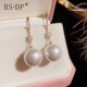 高级感气质锆石珍珠耳钩轻奢通勤A时尚 潮百搭耳环 耳饰2023年新款