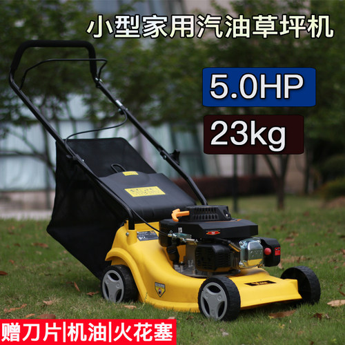 四冲程汽a油草坪机手推式割草机器除草小型家用式园林神器打草机