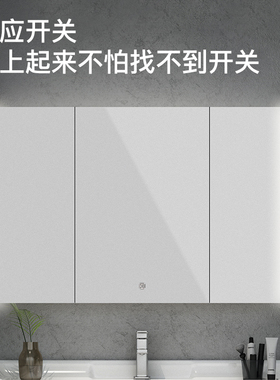 德国引凡(INH)浴室智能镜柜带灯挂墙式L收纳一体卫浴柜卫生间镜子