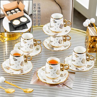 轻奢英式 陶瓷高档家用精致下午茶杯子in 茶具f咖啡杯奢华t套装 欧式