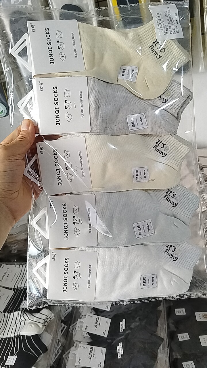 珺琦女士学院风运动船袜耐磨防臭不起球10双装适合33-39码