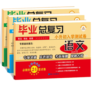 低价清仓】小升初真题卷试卷测试卷语文数学英语 小升初必刷题人教版 小学总复习资料六年级下册练习册53专项训练卷子暑假衔接教材