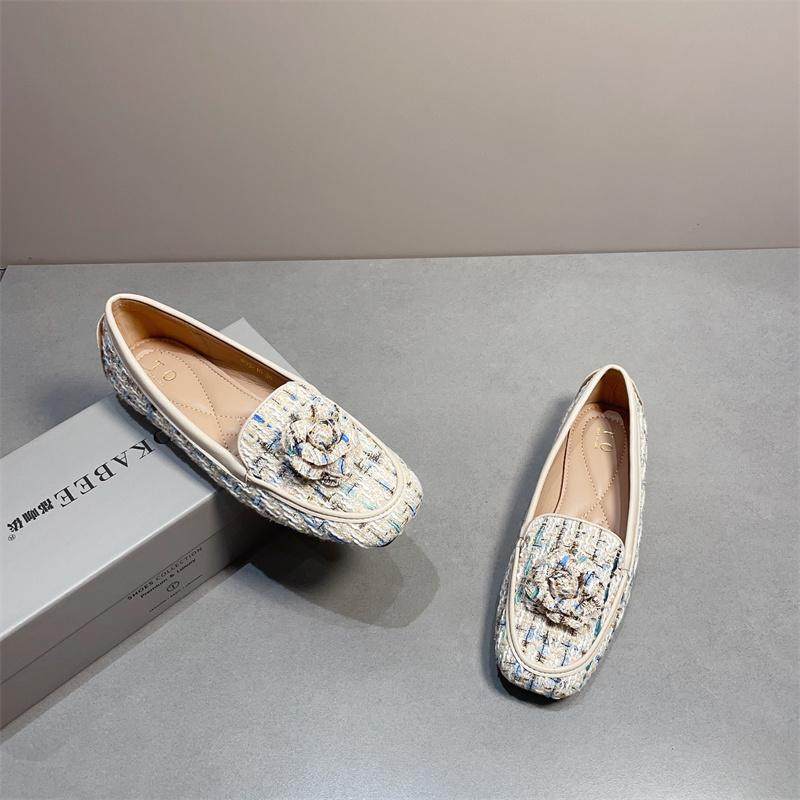 平底乐福鞋女鞋2025春季新款百搭方头小香风一脚蹬单鞋软底豆豆鞋,女鞋,乐福鞋（豆豆鞋）,淘宝优惠券,粉丝福利购,淘宝优惠卷