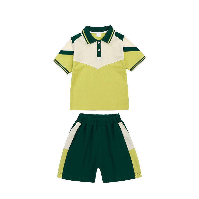 幼儿园园服夏装小学生校服运动会套装儿童绿色班服春秋款四件套