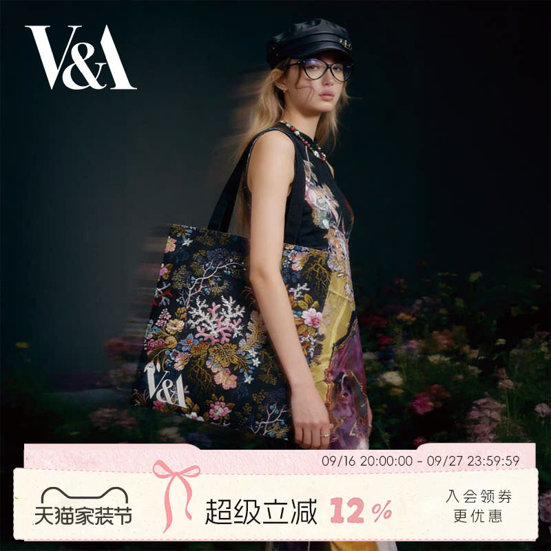 V&A博物馆文创帆布包单肩包图片