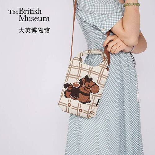 大英博物馆马上富贵斜挎包