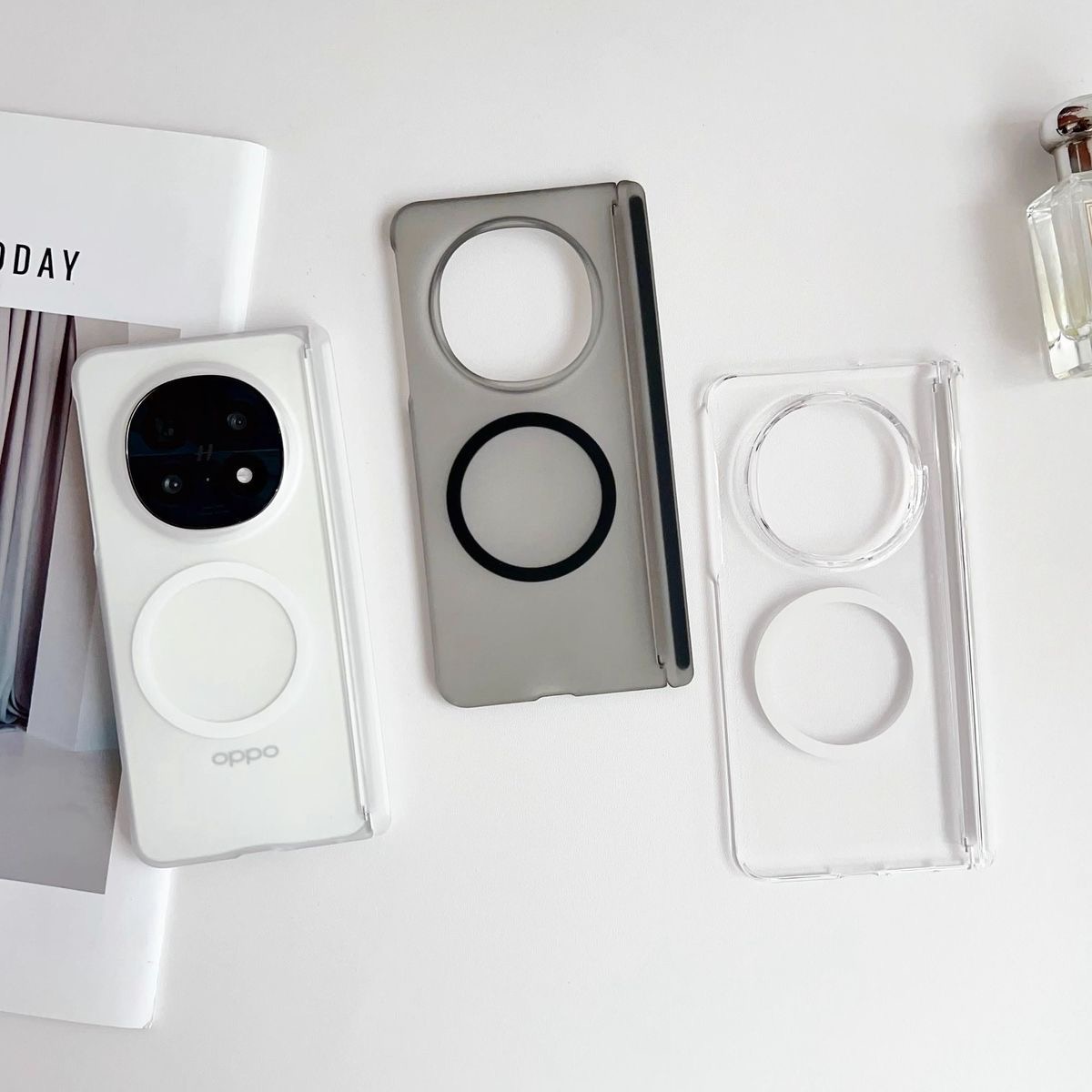 适用oppofindn5折叠屏手机壳findn3磁吸中轴保护套findn5超薄肤感oppo磨砂防摔0pp0高级感flnd男女新款外壳