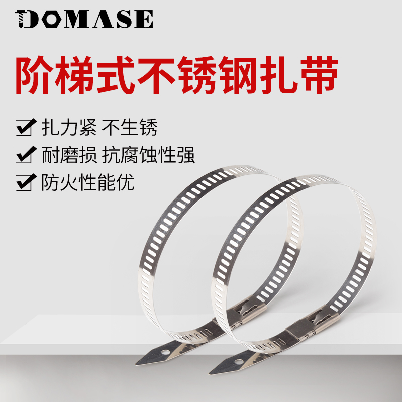 不锈钢扎带阶梯不锈钢扎带DOMASE