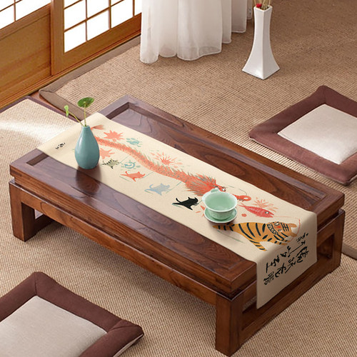 张乐陆正版联名家用桌旗