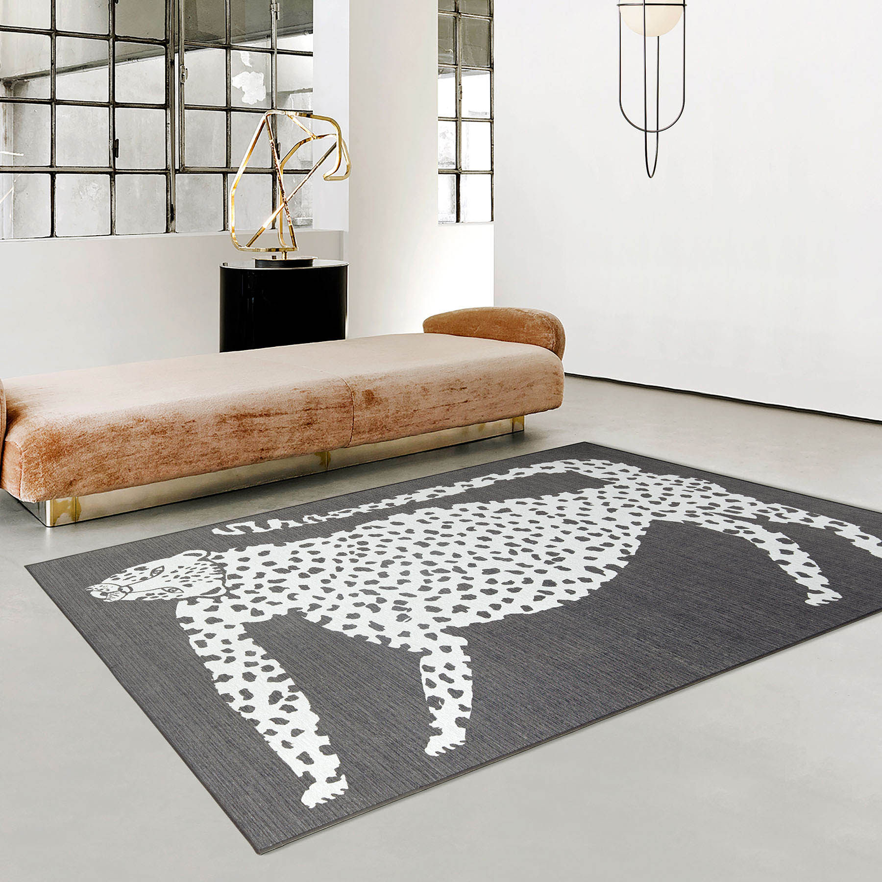 【短绒地毯】灰色猎豹 北欧风现代简约客厅茶几毯卧室房间易打理|ruв категории домашний ткань, ковер - от Buy2taobao.com для оказания профессиональной услуги покупки агента Taobao