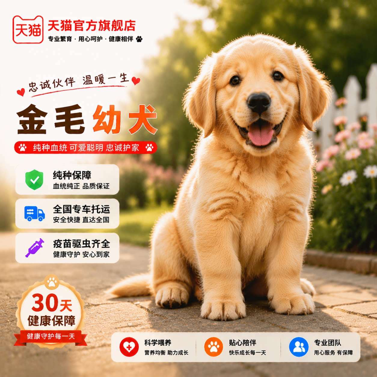 可卡腊犬大头金毛犬宠物真狗