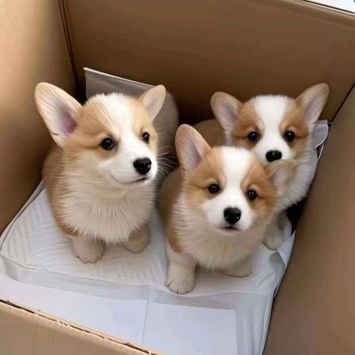 狗狗双色小型犬三色帅气家养超萌