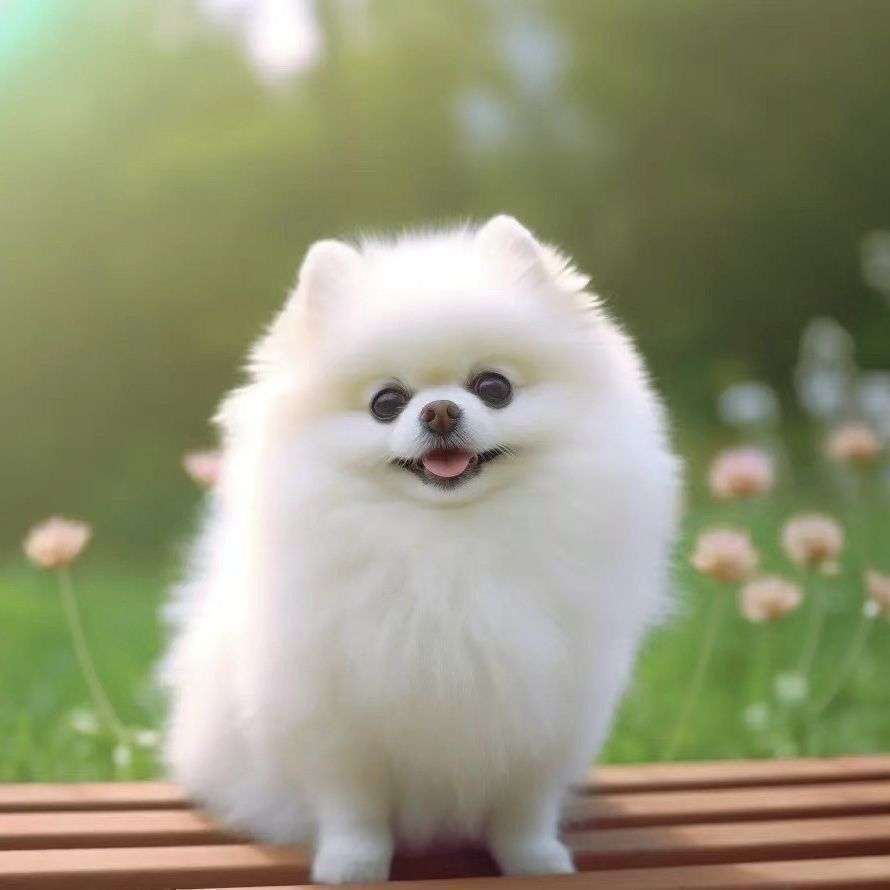 博美纯种幼犬宠物狗家养犬袖珍犬黄色网红白色活物超萌狗超小小体