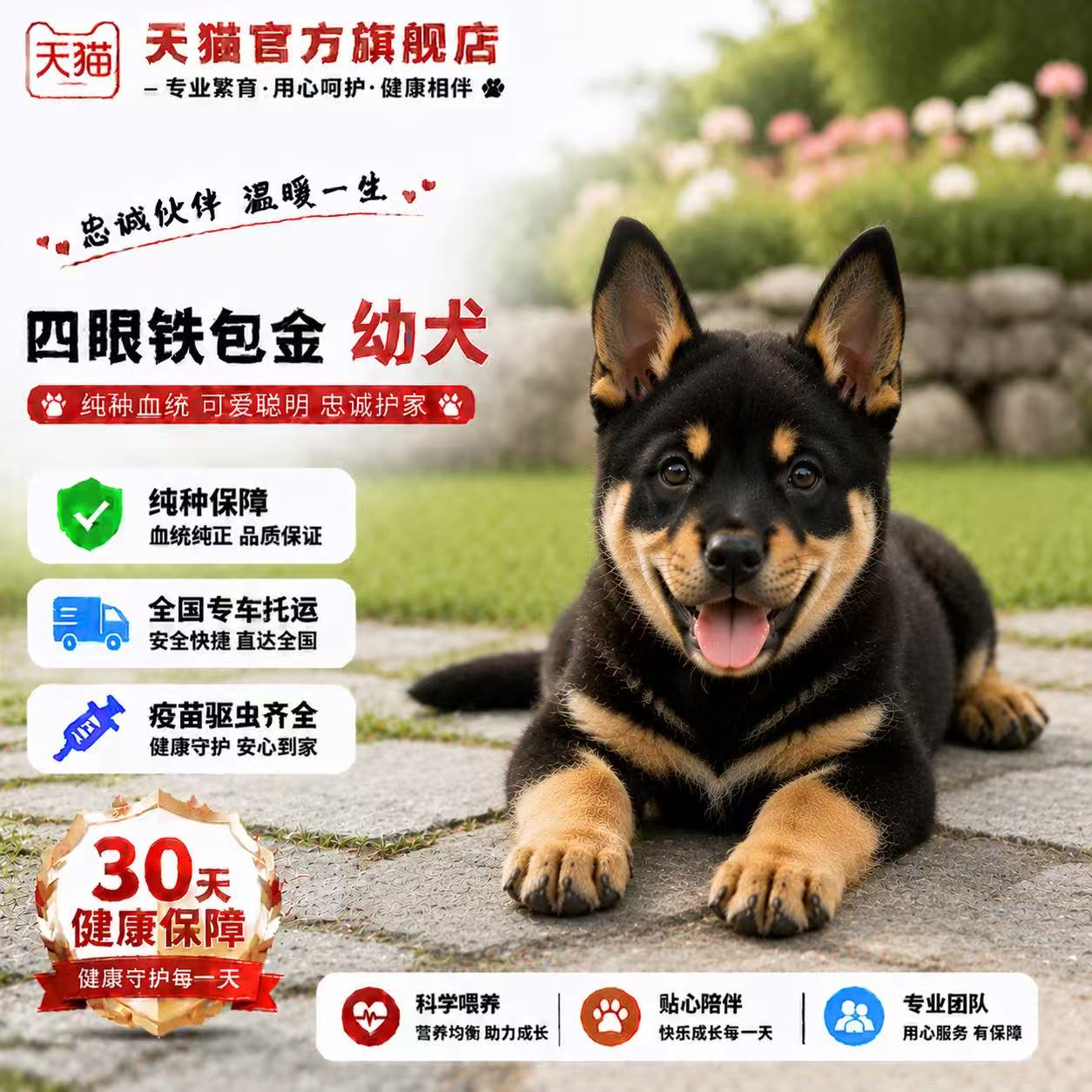 巡山犬家养赶小狗狗忠诚狗好看