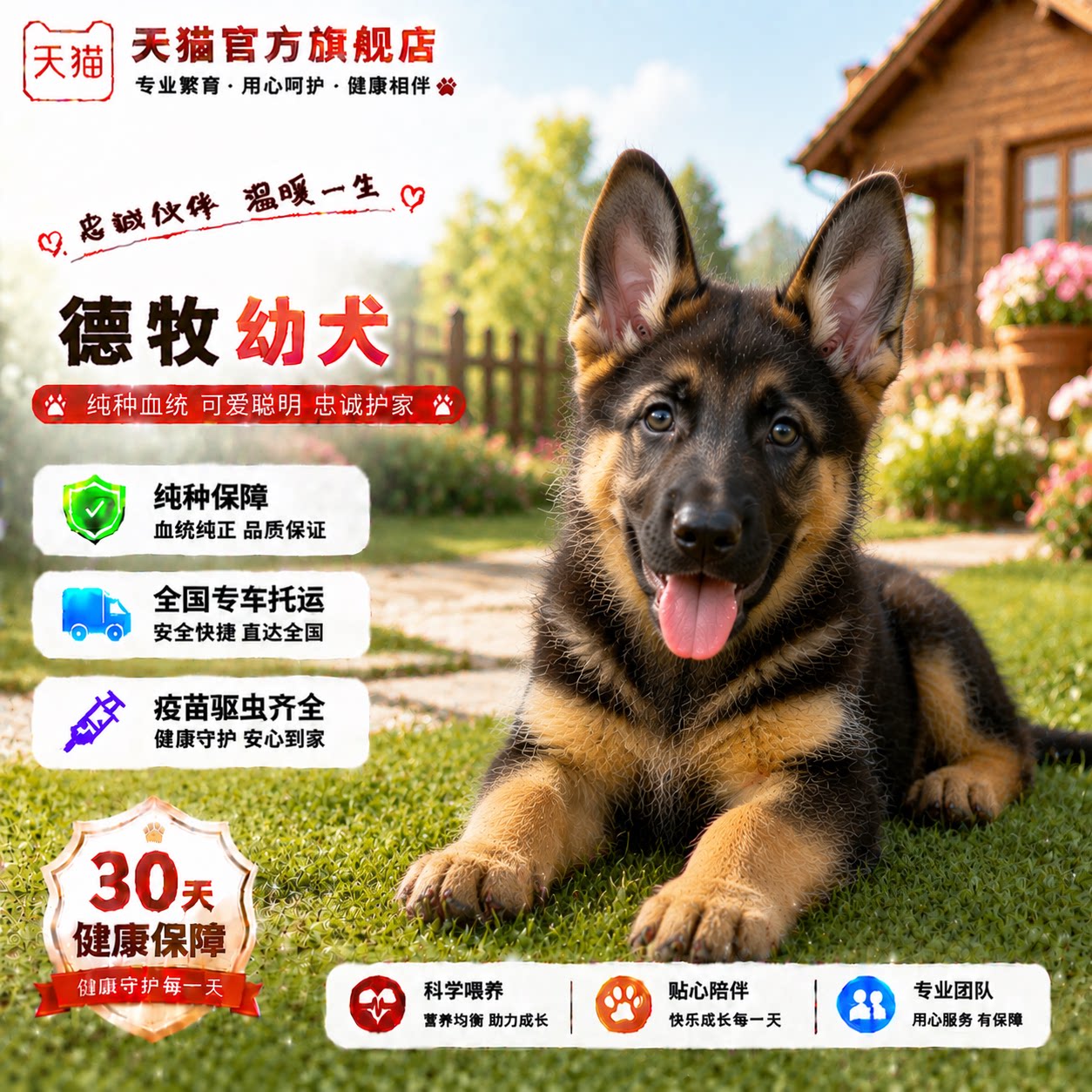 宠物狗幼宠牧羊犬大型犬狗狗弓背