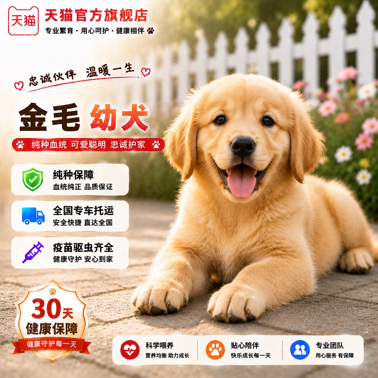 猎犬聪明温顺导盲犬犬大型犬狗