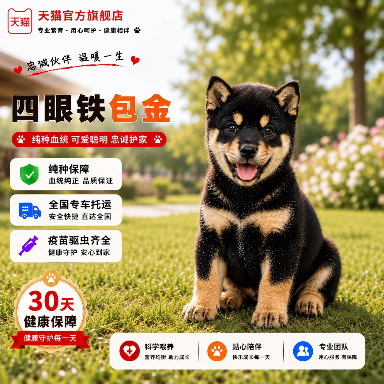 小狗土狗看门狗家养猎犬可爱好看