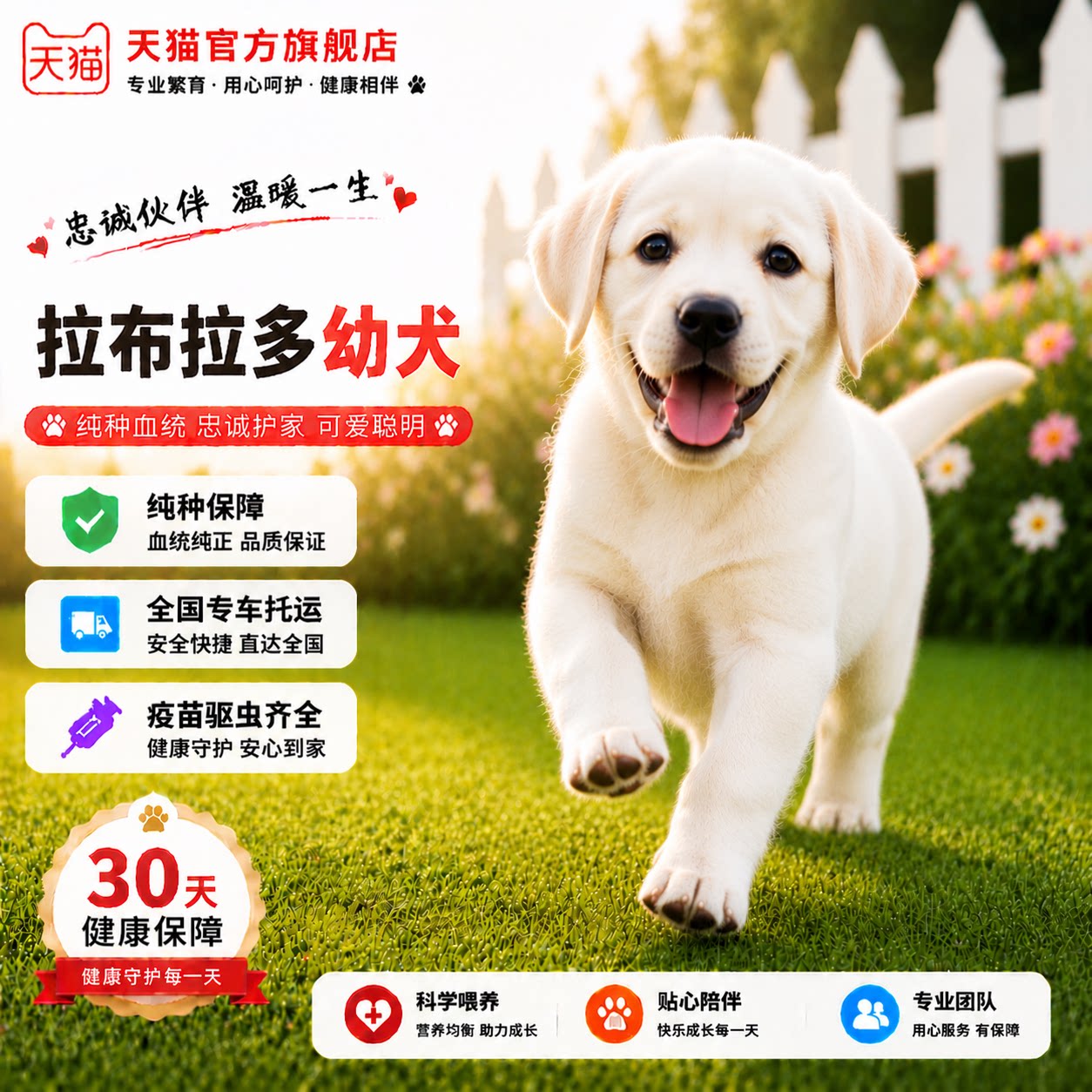 宠物狗巡回犬工作犬大骨架米黄色