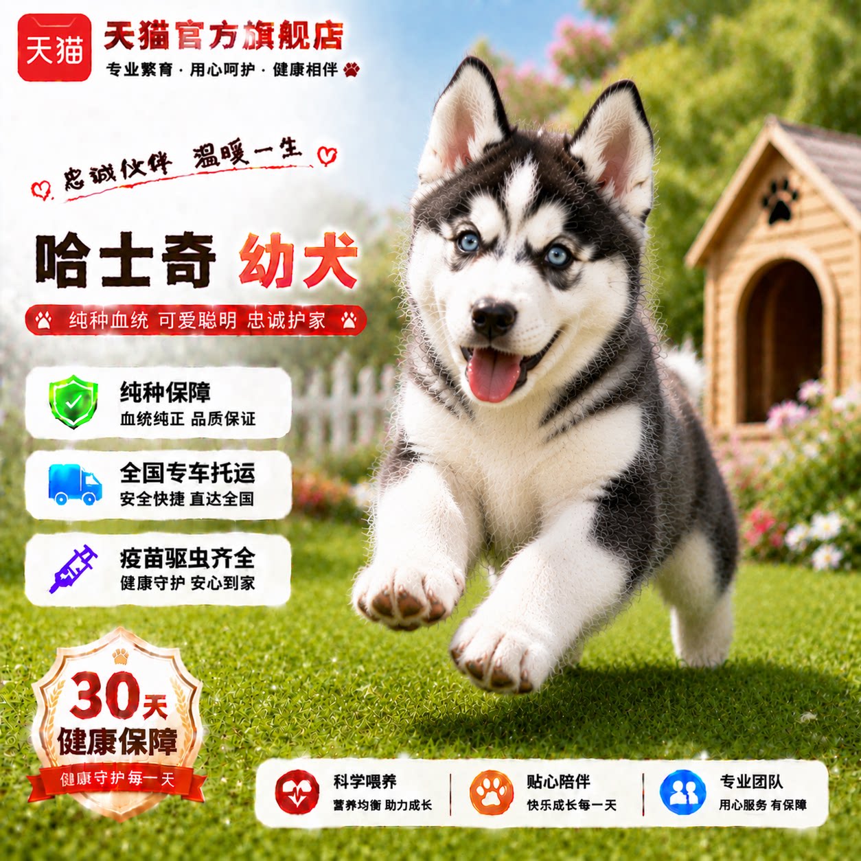 宠物中型只眼聪明大骨架狗可爱