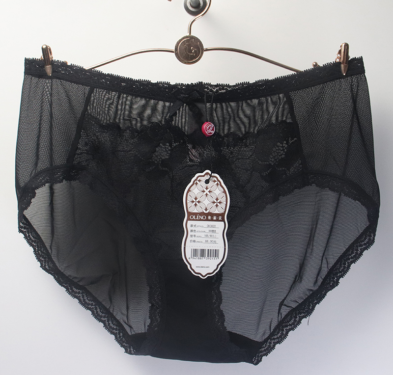 正品奥丽侬性感蕾丝透气中腰平角内裤OK3820配OW8819 8820