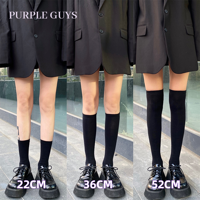 纯色袜子女压力jk纯棉日系小腿袜