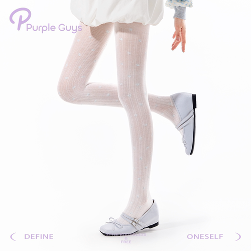 少女春夏超薄微透显瘦碎花连裤袜