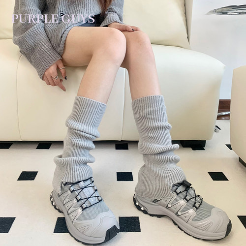 针织阔腿袜套秋冬y2k辣妹堆堆袜